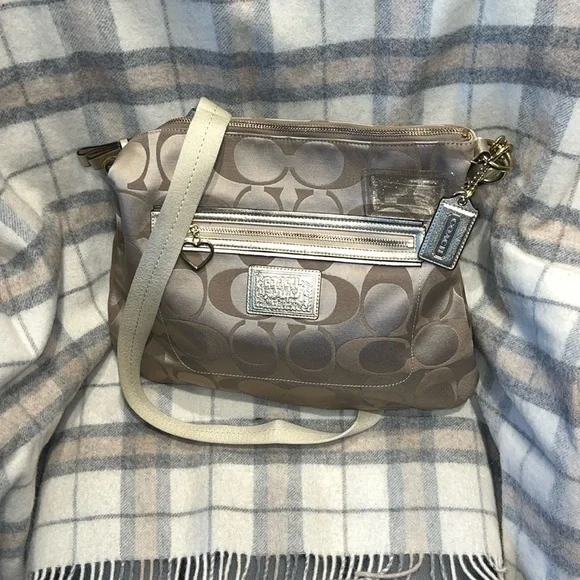 Coach Poppy Gold Bag - Picture 1 of 12